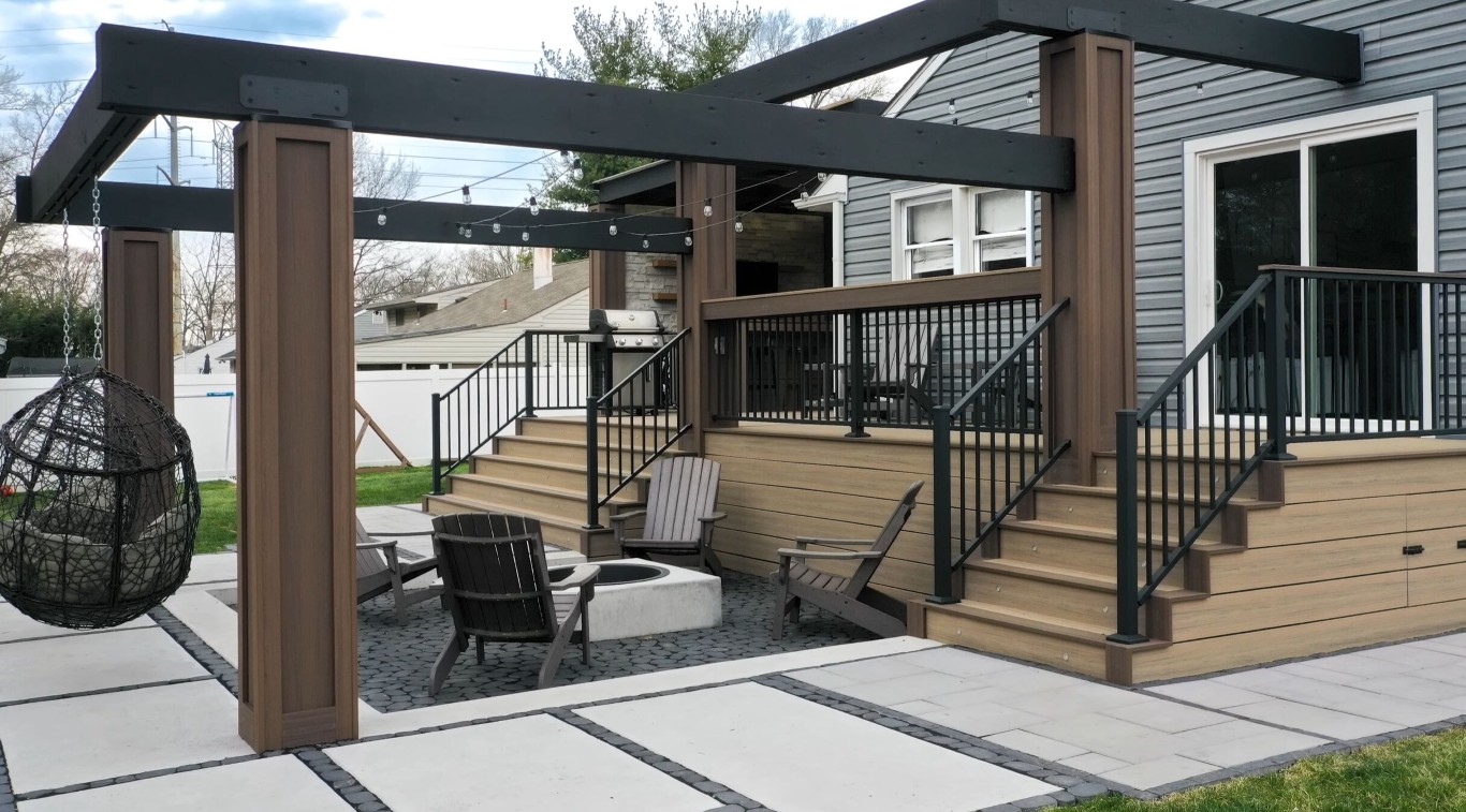 Custom pergola and outdoor structure installation in Hacienda Heights, CA